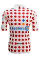 SANTINI Cycling short sleeve jersey - TDF FAN BEST CLIMBER - white/red