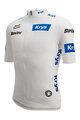 SANTINI Cycling short sleeve jersey - TDF FAN BEST YOUNG RIDER - white