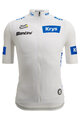 SANTINI Cycling short sleeve jersey - TDF FAN BEST YOUNG RIDER - white