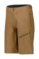 SCOTT Cycling shorts without bib - ENDURANCE LS/FIT W/PAD - beige