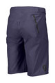 SCOTT Cycling shorts without bib - ENDURANCE LS/FIT W/PAD - purple