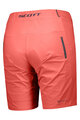 SCOTT Cycling shorts without bib - ENDURANCE LS/FIT W/PAD - red