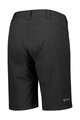 SCOTT Cycling shorts without bib - TRAIL FLOW W/PAD - black