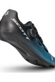 SCOTT Cycling shoes - TEAM BOA - black/turquoise