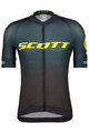 SCOTT Cycling short sleeve jersey - PRO - black/blue