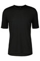 SCOTT Cycling short sleeve t-shirt - COMMUTER MERINO - black