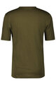 SCOTT Cycling short sleeve t-shirt - COMMUTER MERINO - brown