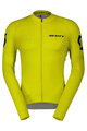 SCOTT Cycling summer long sleeve jersey - PRO - yellow