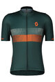 SCOTT Cycling short sleeve jersey - TEAM 10 - green/orange