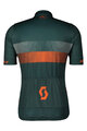 SCOTT Cycling short sleeve jersey - TEAM 10 - green/orange