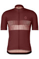 SCOTT Cycling short sleeve jersey - TEAM 10 - bordeaux