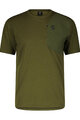 SCOTT Cycling short sleeve t-shirt - TEE DRI POCKET SS - green