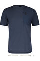 SCOTT Cycling short sleeve t-shirt - TEE DRI POCKET SS - blue