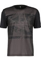 SCOTT Cycling short sleeve jersey - TRAIL FLOW SS - black/grey