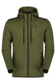 SCOTT hoodie - TECH ZIP - green