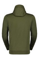 SCOTT hoodie - TECH ZIP - green