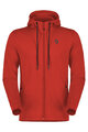 SCOTT hoodie - TECH ZIP - red