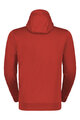 SCOTT hoodie - TECH ZIP - red