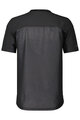 SCOTT Cycling short sleeve jersey - TRAIL VERTIC ZIP SS - black