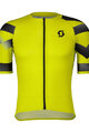 SCOTT Cycling short sleeve jersey - PREMIUM CLIMBER - yellow/black