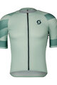 SCOTT Cycling short sleeve jersey - PREMIUM CLIMBER - green