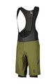 SCOTT Cycling bib shorts - GRAVEL HYBRID +++ - green/black