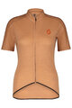 SCOTT Cycling short sleeve jersey - GRAVEL MERINO - orange