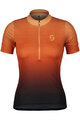 SCOTT Cycling short sleeve jersey - ENDURANCE 15 - orange/black