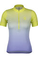 SCOTT Cycling short sleeve jersey - ENDURANCE 15 - yellow/blue