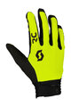 SCOTT Cycling long-finger gloves - DH FACTORY - yellow/black