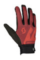 SCOTT Cycling long-finger gloves - DH FACTORY - red/black