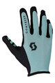 SCOTT Cycling long-finger gloves - TRACTION - light blue/black