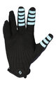 SCOTT Cycling long-finger gloves - TRACTION - light blue/black