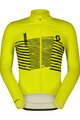 SCOTT Cycling winter long sleeve jersey - TEAM WARM GRAPHICS - yellow