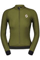 SCOTT Cycling winter long sleeve jersey - PRO WARM - green