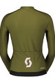 SCOTT Cycling winter long sleeve jersey - PRO WARM - green