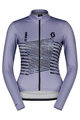 SCOTT Cycling winter long sleeve jersey - TEAM WARM GRAPHICS - light blue