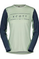 SCOTT Cycling summer long sleeve jersey - TRAIL VERTIC LS W - green/blue