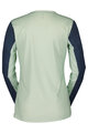 SCOTT Cycling summer long sleeve jersey - TRAIL VERTIC LS W - green/blue