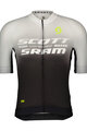 SCOTT Cycling short sleeve jersey - SRAM PRO - black/white