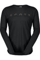 SCOTT Cycling long sleeve t-shirt - DEFINED MERINO LS - black