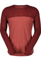 SCOTT Cycling long sleeve t-shirt - DEFINED MERINO LS - red