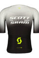 SCOTT Cycling short sleeve jersey - SRAM AERO - black/white