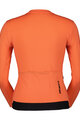 SCOTT Cycling winter long sleeve jersey - TRAINING - orange