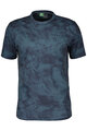 SCOTT Cycling short sleeve t-shirt - DRI TIE DYE - blue