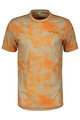 SCOTT Cycling short sleeve t-shirt - DRI TIE DYE - beige/orange