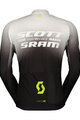 SCOTT Cycling summer long sleeve jersey - SCOTT-SRAM PRO - black/white