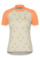 SCOTT Cycling short sleeve jersey - ENDURANCE 30 - orange/beige