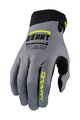 KENNY Cycling long-finger gloves - GLOVES GRAVITY - yellow/grey