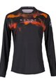 KENNY Cycling summer long sleeve jersey - CHARGER W - black/orange